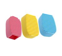 WRITWAA Set 3 Pezzi Spazzola Per Lavare i Vestiti in Silicone Colorata, Mini Asse Da Lavare Portatile Design Cavo, Per Pulizia Di Colletti, Polsini e Macchie Su Abbigliamento e Superfici