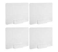 WRITWAA Set 4 Divisori per Scrivania in PVC 40X30 CM con Morsetti Mobili Schermo per la Privacy da Ufficio e Biblioteca Pannelli Divisori Acustici per Postazioni di Lavoro e Test