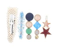 WRITWAA Set 5 Forcine Per Chioma Da Ragazza Cristalli Scintillanti e Fermagli Alla Moda, Piccoli e Leggeri, Accessori Per Feste Di Fine Anno e Balli in Maschera