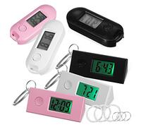 WRITWAA Set 6 Orologi Da Tasca Digitali Portachiavi Schermo Lcd Luminoso e Pulsante Singolo, Orologio Digitale Piccolo Per Studenti, Infermieri e Ragazzo Ragazza, Per Esami, Studio e Lavoro