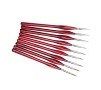 WRITWAA Set 7 Penne da Disegno Punta Fine per Schizzi e Scrapbooking, Penne Color Rosso in Legno per Scrittura e Mappe Mentali