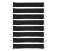 WRITWAA Set 8 Cinghie Rinforzate Nere per Sedie a Sdraio e da Giardino Cinghie di Ricambio Resistenti Anti-Crepa per Poltrone Reclinabili Pieghevoli Accessori per Riparazione Esterni e