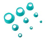 WRITWAA Set 8 Pezzi Adattatori per Imbuto Buchner in Gomma Tappi Collare a Forma Conica Resistenti ad Acidi e Alcali per Apparecchi di Filtrazione di Diverse Dimensioni