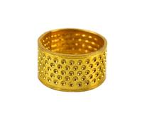 WRITWAA Set da 20 Pezzi Ditale da Cucito Dorato Antiscivolo in Metallo Spesso Anello Proteggi Dita Regolabile per Cucito Fai da Te Riparazioni Pelle e Quilting Strumenti Artigianali