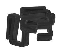 WRITWAA Set da 4 Ganci Appendiabiti a Forma di Z in Plastica Nera Ganci Multiuso per Porta e Cucina Robusti per Organizzazione in Casa Ufficio e Auto