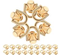 WRITWAA Set da 40 Rivetti Anello a d in Lega di Ferro e Zinco Viti Testa a Vite per Borse Cinture e Accessori Fai da Te Kit per Decorazioni Artigianali in Pelle