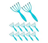 WRITWAA Set di 10 massaggiatori per testa e cuoio capelluto - Massaggiatore manuale a cinque artigli con 5 sfere rotanti per il rilassamento del cuoio capelluto - Strumento di massaggio manuale per