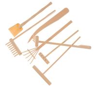WRITWAA Set Rastrelli da Giardino Zen 7 Pezzi Attrezzi da Giardino Sabbia Zen in Plastica Leggera Accessori Decorativi per Meditazione e Sala da Tè Kit Mini Rastrelli per Creazioni