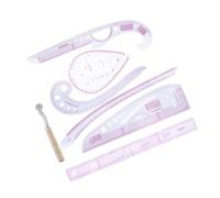WRITWAA Sewing Grading Ruler Set Di 7 Pezzi, Tailor Sewing Ruler, Righello Per Linee Curve, Plastico, Scala Chiara, per Sartoria e Quilting