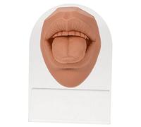 WRITWAA Simulazione Piercing Faccia Finta in Silicone Resistente per Pratica Orale e Esposizione Gioielli Professionale per Formazione Piercing Corpo