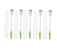 WRITWAA Spazzola Per Ciglia e Sopracciglia 10 Pezzi Pettine Trasparente Glitterato, Design Ergonomico Per Finish Naturale, Impugnatura Confortevole Per Trucco Professionale e Uso Quotidiano