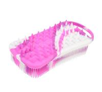 WRITWAA spazzola per shampoo da massaggio scrub corpo uomo scrub esfoliante signore lavasciuga doccia posteriore se stesso bagno Massager del cuoio capelluto Gel di silice