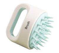 WRITWAA Spazzola per Shampoo Massaggiatore per Cuoio Capelluto Blu in Abs e Tpr per Pulizia e Massaggio Delicato nel Lavaggio