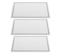 WRITWAA Specchietto di Cortesia per Auto Visiera Parasole Set da 3 Pezzi in Acciaio Inox Antirottura Specchio Cosmetico Adesivo per Interni Veicoli Compatibile Suv e Camion Accessorio