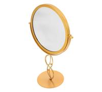 WRITWAA Specchio da tavolo con supporto in metallo: specchio da trucco girevole da appoggio - strumento per lo styling della rasatura da tavolo, per bagno, dormitorio