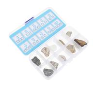 WRITWAA Specimen Rocce e Minerali per Scuola Elementare Kit Educativo Portatile con Campioni di Pietre Naturali per Lezioni di Geologia e Giochi Didattici di Geografia
