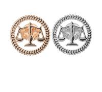 WRITWAA Spilla da Bavero Simbolo della Giustizia 2 Pezzi in Metallo per Avvocati Giudici Studenti di Giurisprudenza Rappresentazione di Giustizia e Armonia Accessorio Formale per Abiti