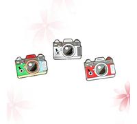 WRITWAA Spille Decorazione in Lega a Forma di Macchina Fotografica 3 Colore Casuale per Sciarpe e, Accessori Moda per Donna, per Feste e Occasioni Speciali
