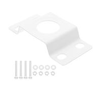 WRITWAA Staffa di Montaggio in Ferro per Palo della Luce Solare Supporto Resistente per Lampioni Esterni Kit con Piastra Posteriore e Viti Installazione Versatile per Giardino e Strada