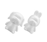 WRITWAA Stampo Fai da Te in Schiuma Bianca per Modellazione Cucciolo e Coniglio Set 2 Pezzi Base Decorazioni Creative per Festa e Artigianato Manuale