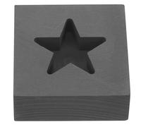 WRITWAA Stampo Grafite Forma a Cinque Punte per Fusione Metalli Alta Stabilità Termica per Laboratori Scuola Raffinazione