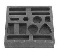 WRITWAA Stampo in Grafite per Fusione Metalli ad Alta Temperatura, Resistente agli Urti e Non Deformabile, Forma Creativa, per Fusione e Analisi Test