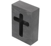 WRITWAA Stampo per Fusione in Grafite a Forma di Croce Resistente a Processi di Fusione Forme Precise e Creazione Gioielli