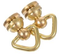 WRITWAA Strumenti per Borse 2 Pezzi Rivetti a Cassa Anelli a d Rotanti per Progetti Fai da Te su Borse, Zaini e Accessori in Pelle