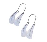 WRITWAA Strumento Di Bellezza Per Ponte Nasale e Raddrizzatore Naso, Clip Modellante Per Sollevamento Del Naso 2 Pezzi, Bianco, Materiale Durevole e Confortevole, Adatto Per Esercizi Viso Quotidiani