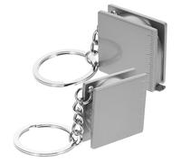 WRITWAA Strumento Metro Mini Nastro Portachiavi 2 Pezzi In Metallo Per Uso Domestico E Per Esterni 1 Metro