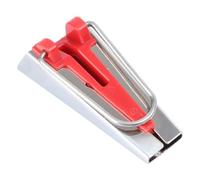 WRITWAA Strumento per Cucito in Metallo Rosso, Piega Tessuti in metà e Crea Nastro Sbieco per Quilting e Progetti di Cucito