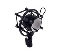 WRITWAA Supporto Microfono Condensatore Nero in Metallo Funzione Anti-vibrazione e Riduzione Rumore per Registrazione in Studio e Videomaker