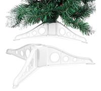 WRITWAA Supporto per Albero di Natale Bianco, Base per Albero di Natale | Base di Ricambio per Piccolo Albero Artificiale da 15 Cm, Decorazione per La Casa, Design con Gambe a Treppiede, Si Adatta