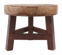 WRITWAA Supporto per Piante in Legno Marrone 1 Pezzo 3 Punti | Tavolino Base per Vaso, Uso in Giardino e Soggiorno, Mantiene le Piante Sollevate dal Pavimento