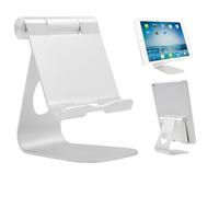 WRITWAA Supporto per Tablet in Lega di Alluminio Base Ventosa Adesiva e Stabilità Superiore per Digitare e Guardare Video su Tablet ed E-reader