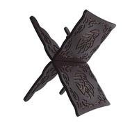 WRITWAA Supporto Pieghevole per Libro Sacro in Legno con Incisioni Porta Quran e Bibbia per Preghiera Musulmana Espositore Libro Aperto Stabile e Resistente Scaffale Decorativo per Casa