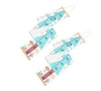 WRITWAA Tabella di Crescita per da Parete in Legno 2 Pezzi Righello per Altezza Design Semplice e Montaggio Facile Decorazione Cameretta e Misurazione Altezza per Giochi ed Educazione