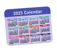 WRITWAA Tappetino per Mouse 2025 Calendario Multifunzionale Jiaji e Gomma Antiscivolo per Ufficio e Casa Colore Blu