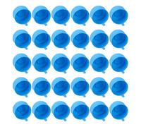 WRITWAA Tappi per Secchio d'Acqua in Plastica Blu, 30 Pezzi con Design a Vite e Manico, Perfetti per Campeggio e Uso Casalingo