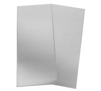 WRITWAA Targhetta Adesiva in Acciaio Inox Spazzolato 25X11 CM 2 Pezzi per Porta Ufficio e Muro Targhetta Identificativa Vuota Autoadesiva per Scuola Ospedale Hotel e Appartamento