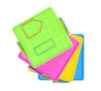 WRITWAA Tavolette Geometriche per La onfezione da 8 Tavolette Geometriche Interattive per Bambini, Strumento Didattico per La Matematica Elementare, Materiale per L'istruzione Domiciliare