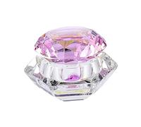 WRITWAA Tazza in Vetro per Lavare le Penne Tazza di Cristallo Resistente e Riutilizzabile Contenitore per Acqua per Manicure e Disegno all Aperto