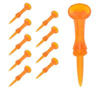 WRITWAA Tee da Golf Plastica Forma Ruota Arancione 10 Pezzi per Appassionati di Golf Allenamento Facile Posizionamento Palla Outdoor