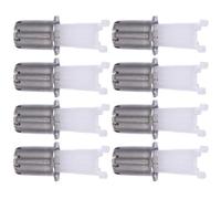 WRITWAA Testine di Ricambio per Tagliapeli del Naso 8 Pezzi in Acciaio Argento, Multifunzione e Rimovibili, Adatte per Barba e Sopracciglia