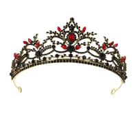 WRITWAA Tiara Arredamento Della Testa Arredamento Del Matrimonio Diademi Neri Da Sposa Nuziale Corone Arredamento Principessa Matrimonio Per La Sposa Principessa Sposa D'epoca Lega