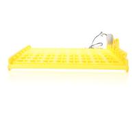 WRITWAA Vassoio per Incubatrice Automatica da 56 Posti in Plastica Giallo per Cova di Quaglie e Serpenti, Migliora Tasso di Schiusa Uso Prolungato