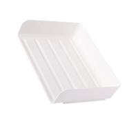 WRITWAA Vassoio Portadocumenti da Scrivania Impilabile in Plastica Organizer Ampio Spazio per File Scomparti Laterali