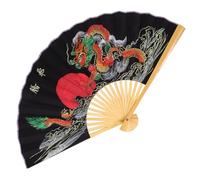 WRITWAA Ventaglio Cinese da Parete Grande 50X90 CM in bambù e Carta Decorazione Pieghevole Orientale Leggera per Matrimoni Feste a Tema e Arredamento Casa