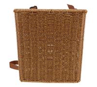 WRITWAA Zaino Intrecciato per Bambini, Zaino Rustico in plastica Effetto Rattan con Doppia Tracolla Regolabile per Picnic all'aperto, Raccolta di Foglie di tè e Ricerca di Piccoli Funghi.