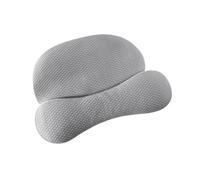 WRJAHCG Cuscino ergonomico Cervicale, Cuscino di Grano Saraceno Organico Ortopedico, Federa Sfoderabile e Lavabile, per Dormire per Alleviare Il Dolore al Collo,[c] Gray